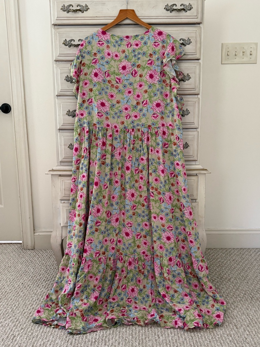 Bloomchic Romantic Floral Tea Party Pocketed Maxi Dress - Picture 4 of 7